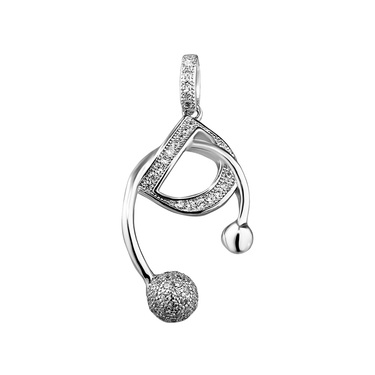 Серебряная женская подвеска 