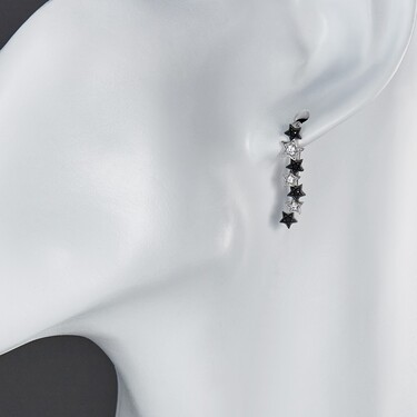 Серебряные серьги каффы 