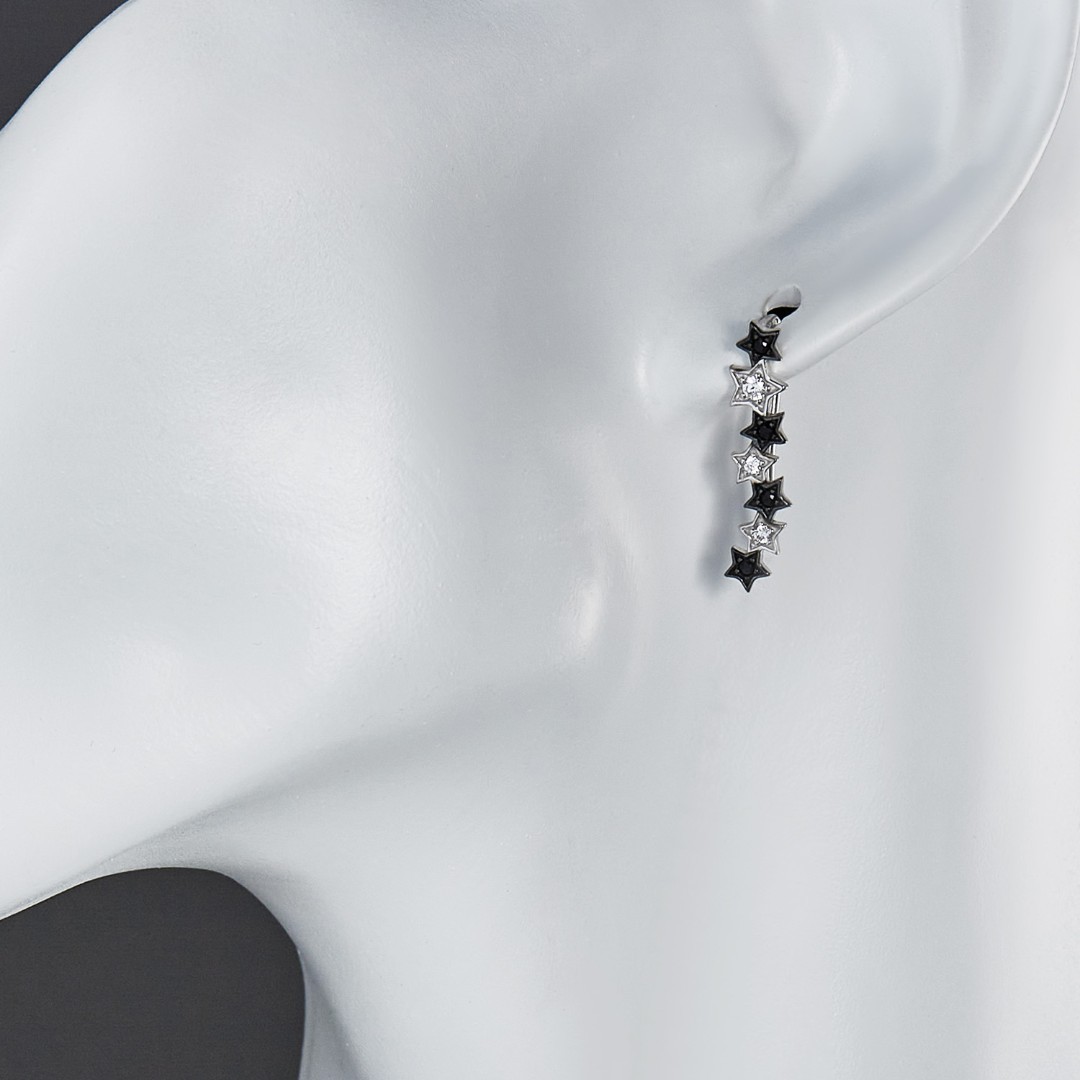 Серебряные серьги каффы