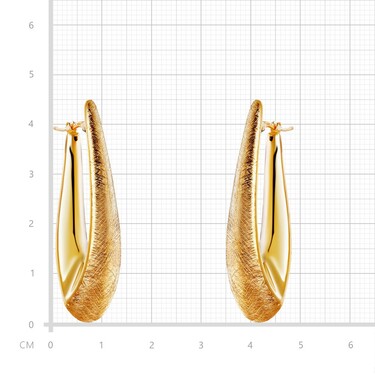 Серебряные серьги матированные с позолотой
