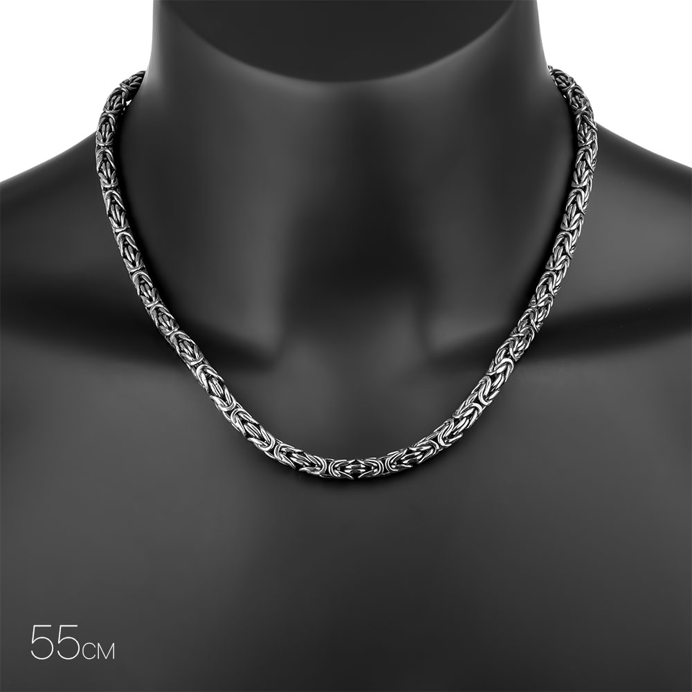 Цепочка на шею,Серебро,с замком Карабинный,РОССИЯ