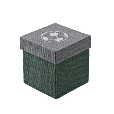 Серебряная фигурка футболиста с мячем, родий, позолота