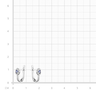 Серебряные женские серьги 