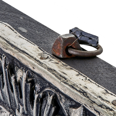 Православная икона Святой Николай Чудотворец, Антик, 22х26 см, серебро, гальваника