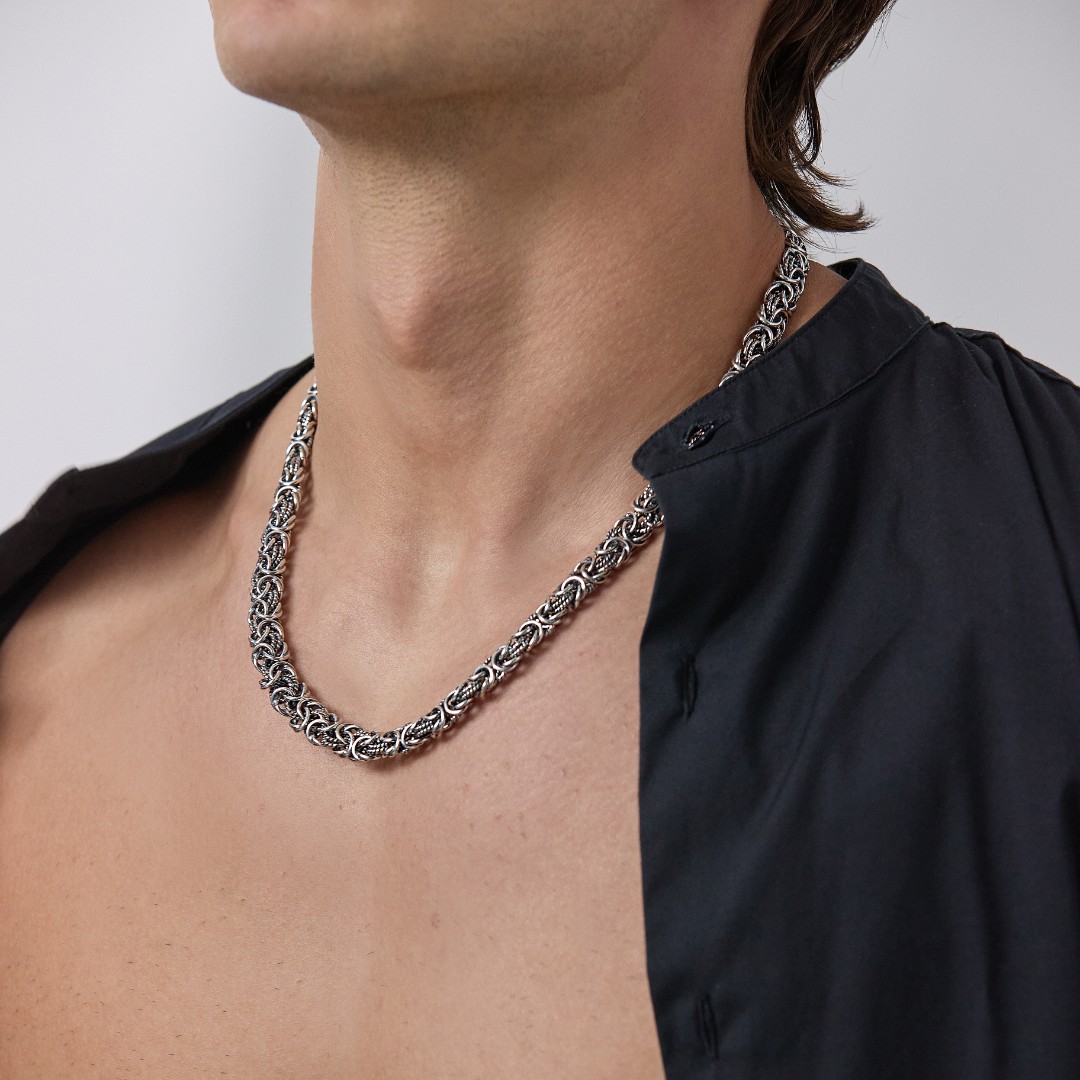 Цепочка на шею,Серебро,с замком Карабинный,РОССИЯ