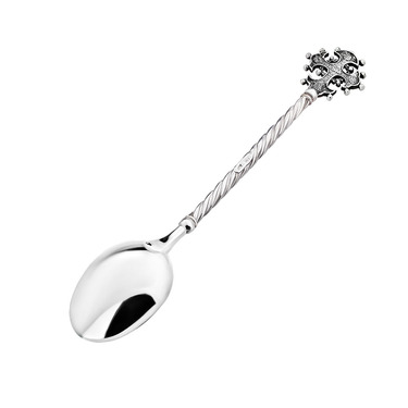 Серебряная чайная ложка Крест