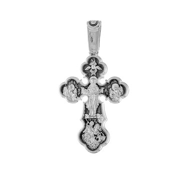 Серебряный крест с чернением