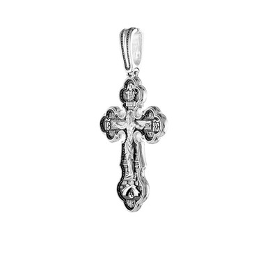Серебряный крест с чернением