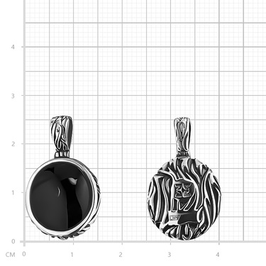 Серебряная женская подвеска 