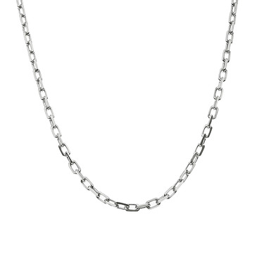 Серебряная цепочка плетение якорное, покрытие родием, ширина 3,1 мм