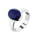 Кольцо,Серебро,с вставкой Лазурит Синяя цвета,РОССИЯ