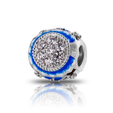 Серебряный шарм подвеска на браслет 