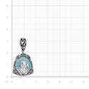 Подвеска,Кулон,Нательная иконка,Нательный образок,Серебро,с вставкой Эмаль,УКРАИНА