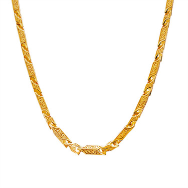 Серебряная мужская литая цепь с гранями, покрытие позолотой, ширина 5 мм