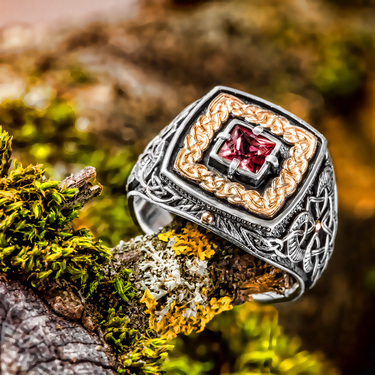 Серебряный мужской перстень 