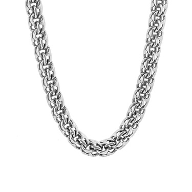 Мужская серебряная цепь Бисмарк, ручная работа, с чернением, более 60 грамм, ширина 0,8 см