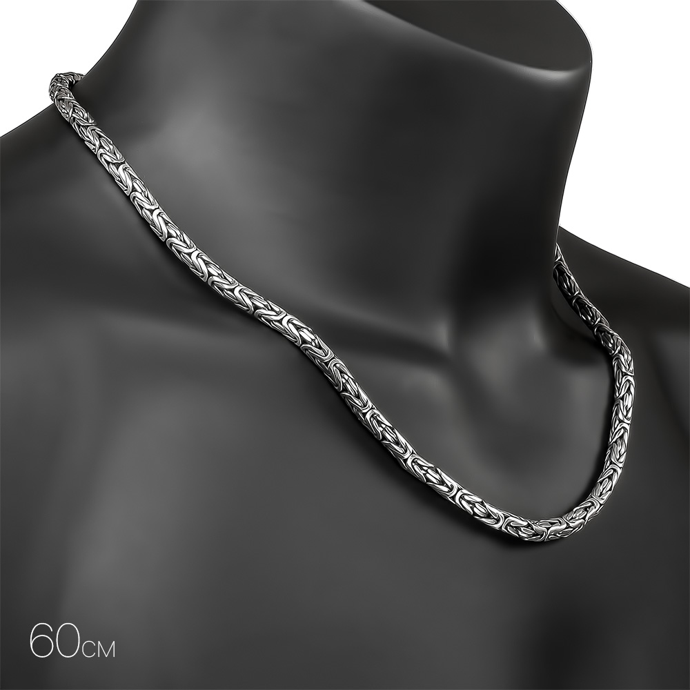 Цепочка на шею,Серебро,с замком Карабинный,РОССИЯ