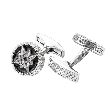 Серебряные запонки 