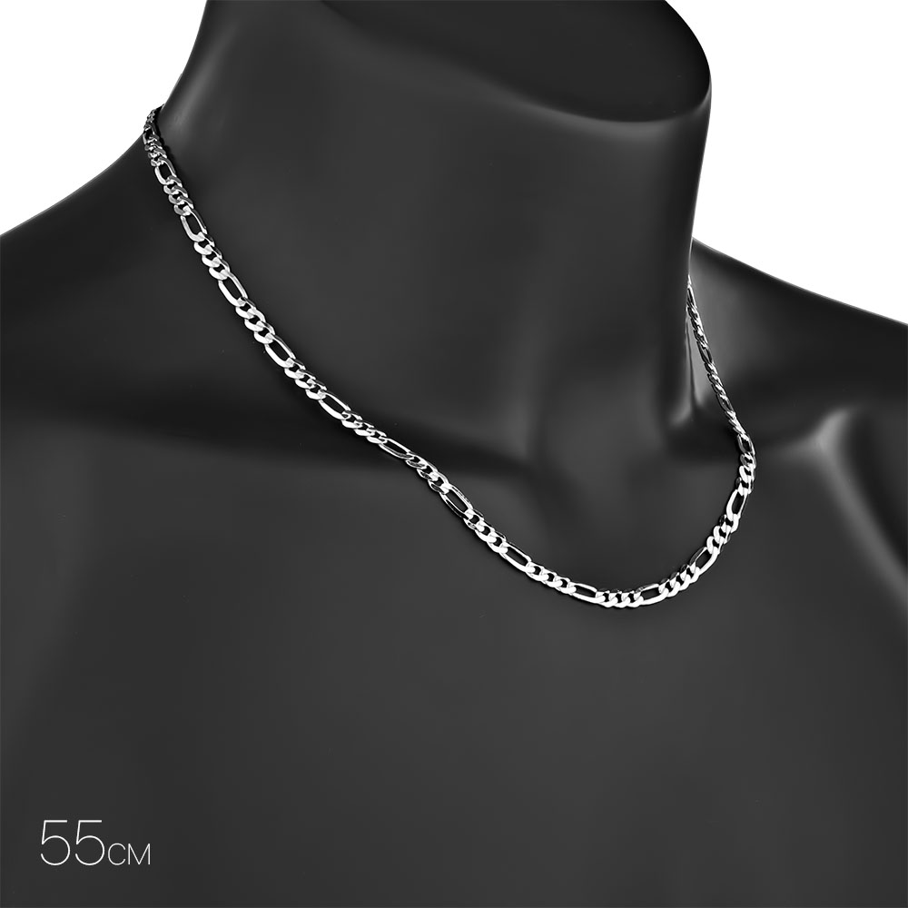 Цепочка на шею,Серебро,с замком Карабинный,РОССИЯ