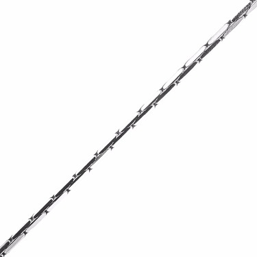 Женская серебряная цепочка, плетение Шнурок с огранкой, родий, ширина 2 мм