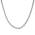 Серебряная цепь, плетение якорное, ширина 4,1 мм Цепочка на шею,Серебро,с замком Карабинный,РОССИЯ