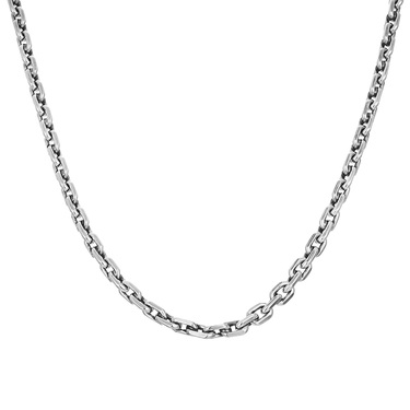 Серебряная цепь, плетение якорное, ширина 4,1 мм