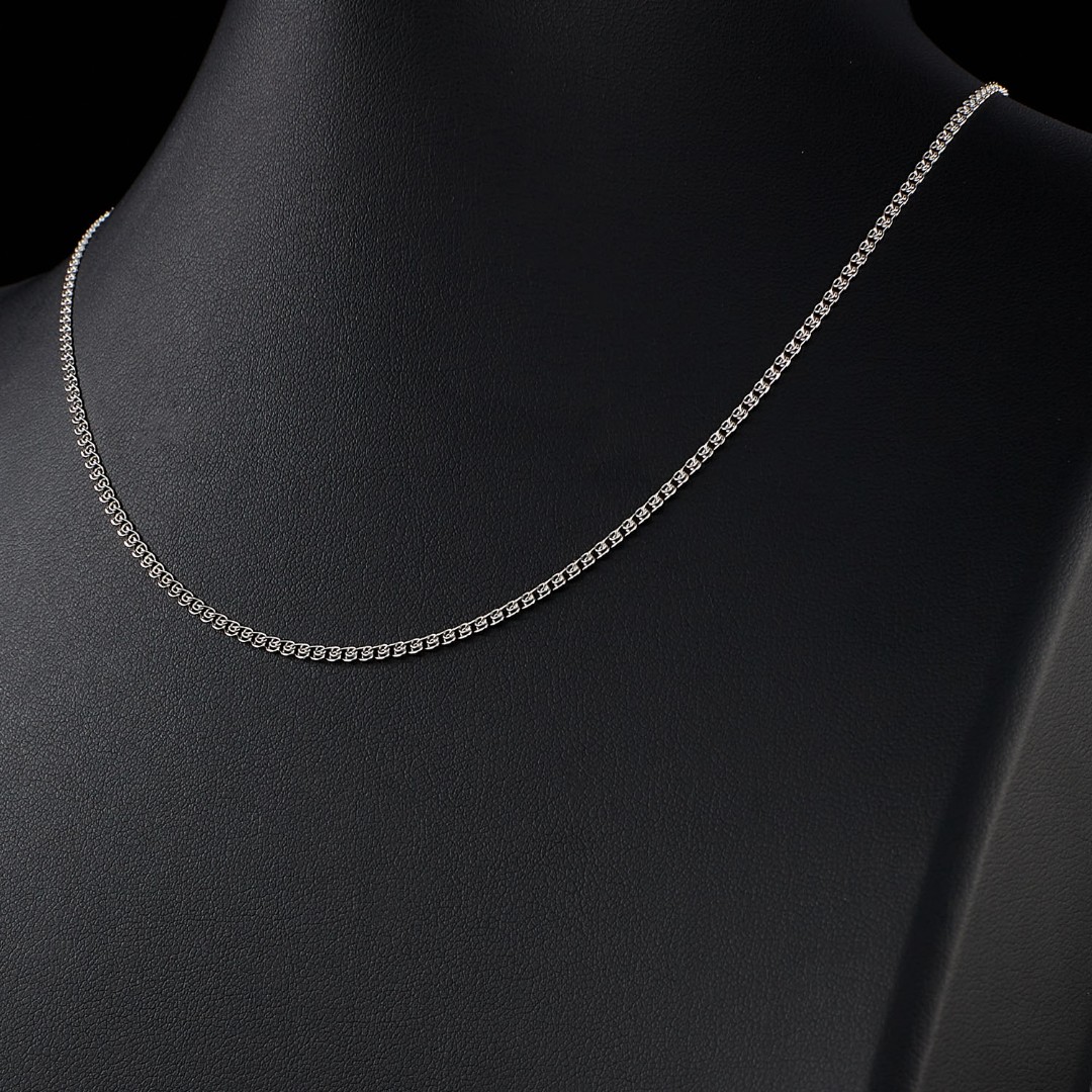 Цепочка на шею,Серебро,с замком Карабинный,РОССИЯ