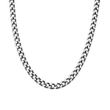 Серебряная цепочка плетение панцирь с чернением, ширина 5 мм