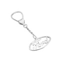 Серебряный брелок для ключей FORD Сувенир,Брелок,Серебро,с замком Петля,РОССИЯ