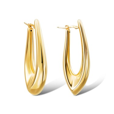 Серебряные серьги с позолотой