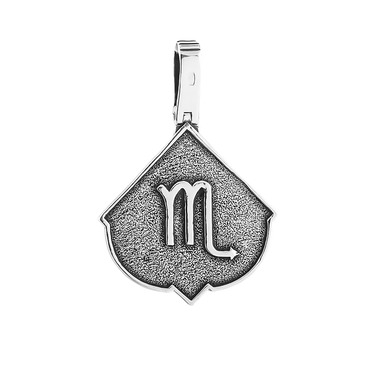 Серебряная подвеска с чернением стим-панк знак зодиака Скорпион