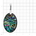 Подвеска,Кулон,Серебро,с вставкой Перламутр натуральный Зеленая цвета,РОССИЯ