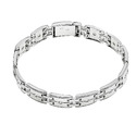 Серебряный браслет, полужесткое плетение, с белым фианитом, ширина 1 см Браслет на руку,Серебро,Камень,с вставкой Белая цвета,с замком Коробочка,РОССИЯ