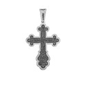 Крест,Подвеска,Оберег,Серебро,с вставкой Без вставок,РОССИЯ