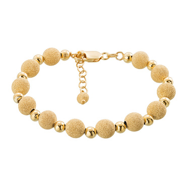 Серебряный женский матированный браслет 