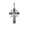 Крест,Подвеска,Оберег,Серебро,с вставкой Без вставок,РОССИЯ