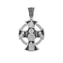 Серебряный новгородский нательный крест с чернением Крест,Подвеска,Оберег,Серебро,с вставкой Без вставок,РОССИЯ
