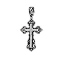 Крест,Подвеска,Оберег,Серебро,с вставкой Эмаль Черная цвета,РОССИЯ