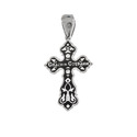 Крест,Подвеска,Оберег,Серебро,с вставкой Эмаль Черная цвета,РОССИЯ