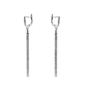 Серьги,Длинные серьги,Серебро,с вставкой Без вставок,с замком Английский,КИТАЙ