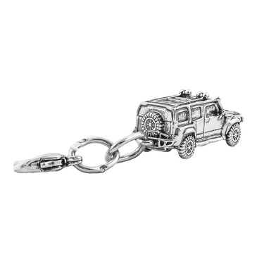 Серебряный брелок с чернением Внедорожник