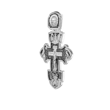 Серебряный мужской крест с чернением