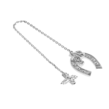 Серебряный ионизатор воды на цепочке, Подкова большая