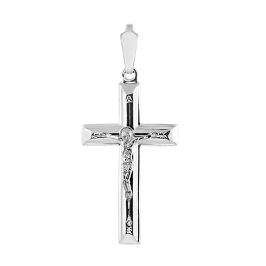 Серебряный крест католический