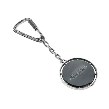 Серебряный брелок Георгий Победоносец, чернение