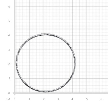 Серебряные классические серьги Кольца / Конго / Круглые с насечками, покрытие родий, диаметр 4 см