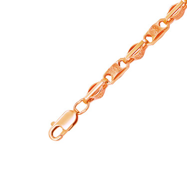 Серебряный литой браслет Спаси и сохрани, покрытие позолотой, ширина 6 мм