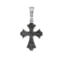Крест,Серебро,с вставкой Черное дерево Черная цвета,РОССИЯ