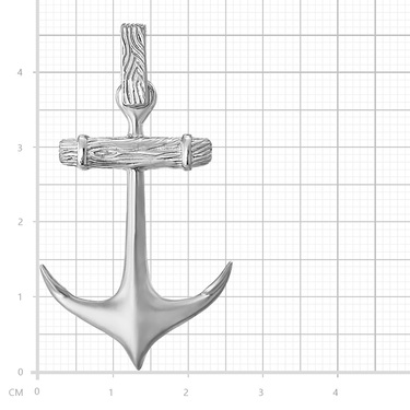 Подвеска мужская серебряная большая 