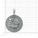 Серебряная подвеска  Подвеска,Кулон,Талисман,Амулет,Оберег,Тотем,Серебро,с вставкой Без вставок,РОССИЯ